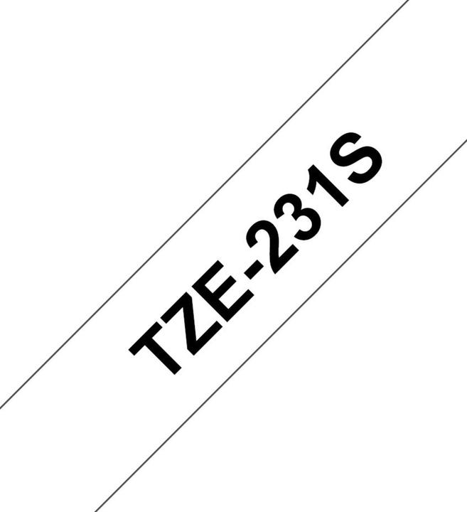 Image du produit Brother TZe-231S (1.20 cm, Noir, Blanc)