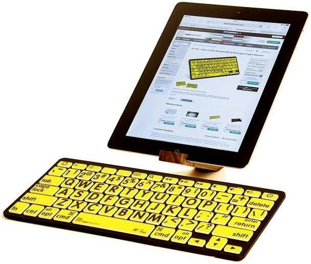 Produktbild Logickeyboard XL-Print Black on Yellow dt. (PC/BT) (DE, Kabelgebunden)