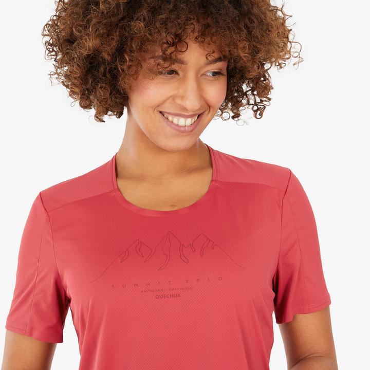 Actual product image Quechua Women's short-sleeved hiking shirt - MH500 (S)