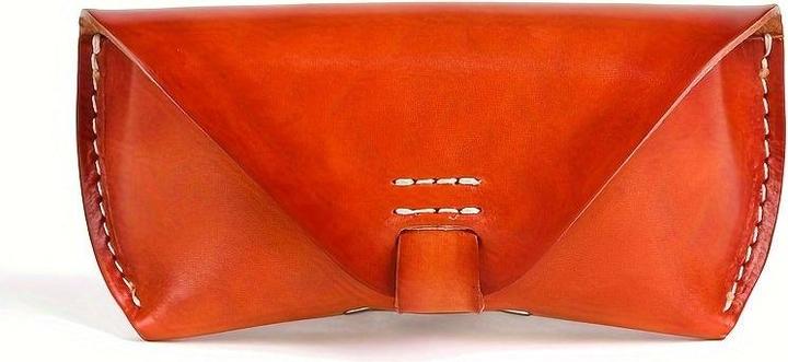 Only-Bags.Store Brillen Tasche Vintage Mode Leder Sonnenbrille Lesen Brille Box Cover Portable Brillenetui Halter