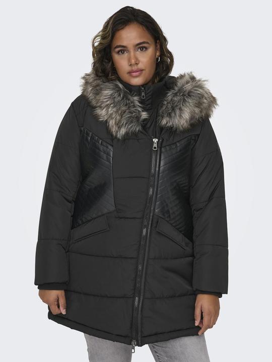 Image du produit Only Manteau à capuche en fourrure Curvy (L)