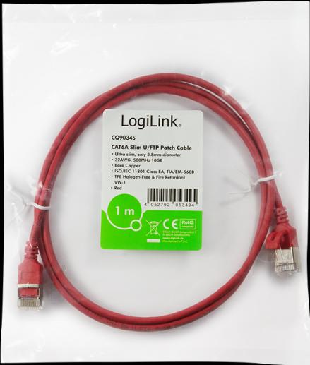 Actual product image LogiLink Network cable (STP, CAT6a, 0.30 m)