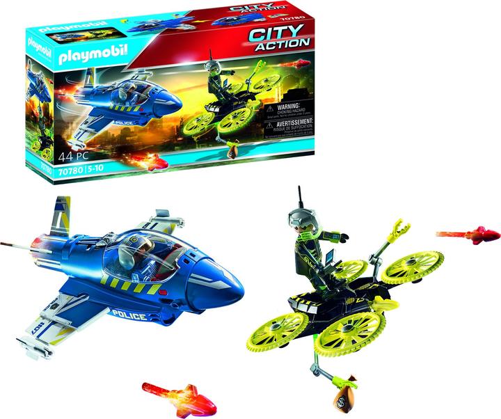 Actual product image Playmobil Police jet: drone tracking (70780, Playmobil City Action)