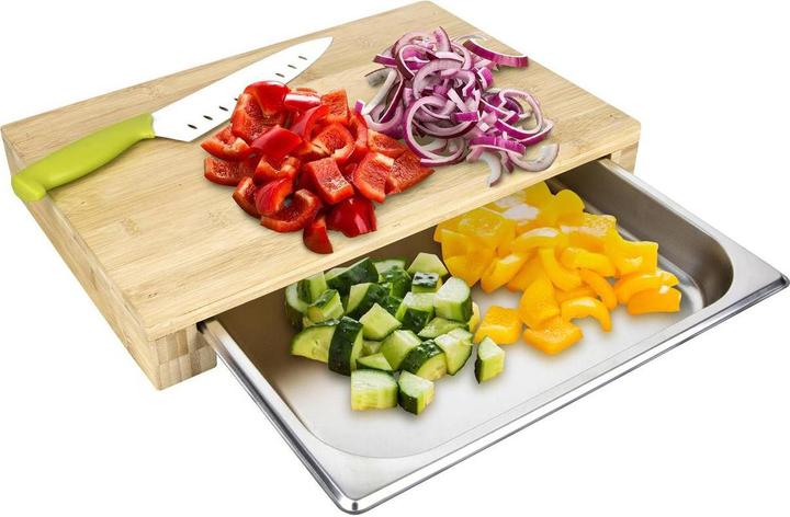 Cook Concept Planche à découper avec plateau coulissant