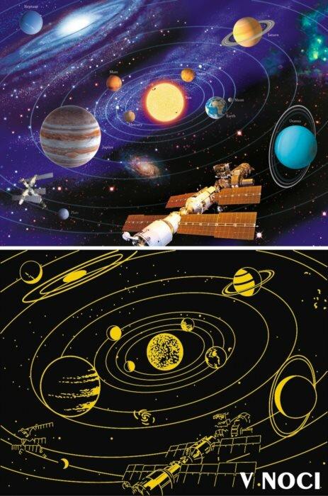 Produktbild Ravensburger - 500 Teile Star Line fluoreszierend - Das Sonnensystem (500 Teile)
