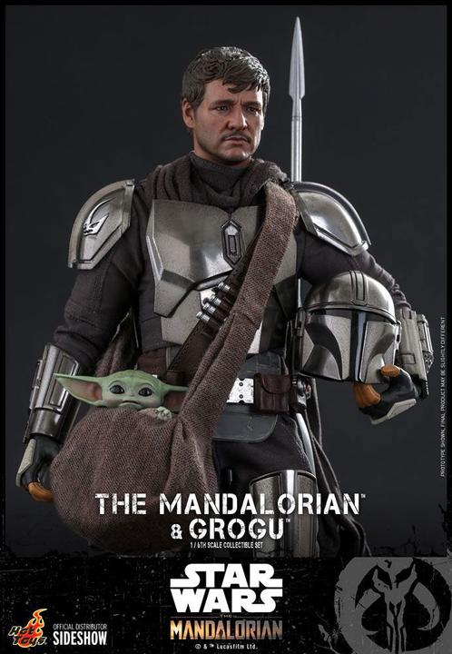 Produktbild Hot Toys Star Wars The Mandalorian pack 2 figurines 1/6 The Mandalorian & Grogu 30 cm