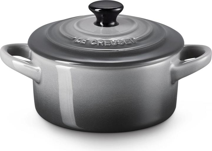 Productafbeelding Le Creuset Mini Cocotte donkergrijs (Braadpan + kasserol, Keramiek)