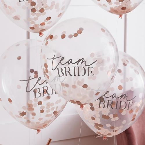 Actual product image Ginger Ray Team Bride Slogan Balloons