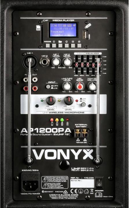 Actual product image Vonyx AP1200PA (Active, 1x 600 W)