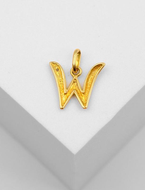 Actual product image Muau Letter (750/18 K Yellow gold)