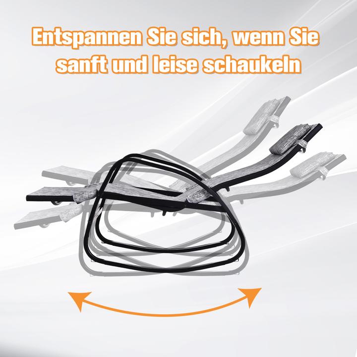 Produktbild Outsunny Schaukelstuhl mit verstellbarer Rückenlehne und Fussstütze (69 cm)