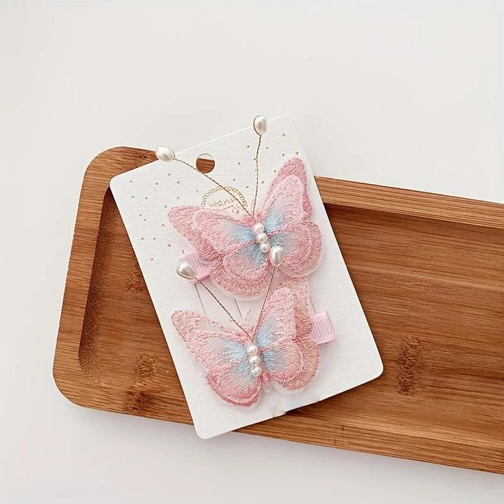 Activity Board Schmetterlings-Haarspangen mit Pailletten