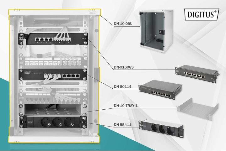Produktbild Digitus Netzwerk-Set (5.71 HE, 10 Zoll Rack)