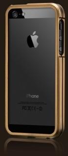 Image du produit more. Pare-chocs en métal blindé pour iPhone 5/5S/SE Bronze/Noir (Apple iPhone 5, Apple iPhone 5s, Apple iPhone SE)