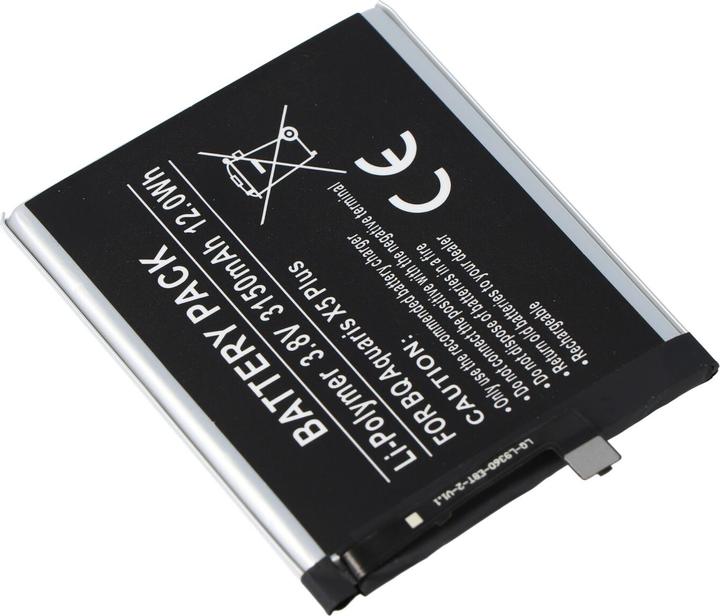Produktbild AccuCell Akku BQ Aquaris X5 Plus, 3200