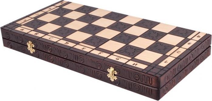 Image du produit Holzecke Jeu d'échecs sculpté "ROMAN II