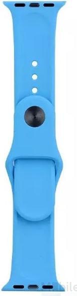 Produktbild Hermex Apple Watch 44mm / 42mm Silikon Armband S/M BLAU (42 mm, 44 mm, Silikon)