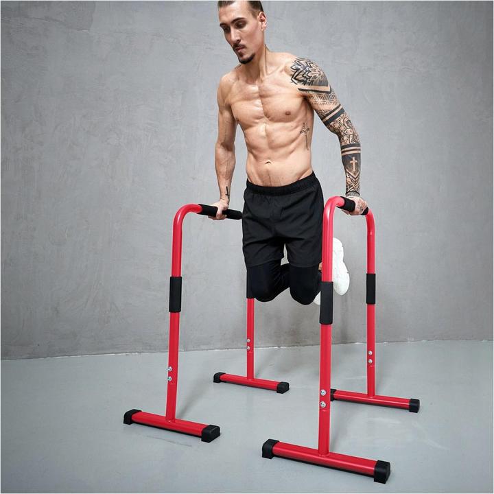 Actual product image Gorilla Sports Push Up Stand Dip Bars