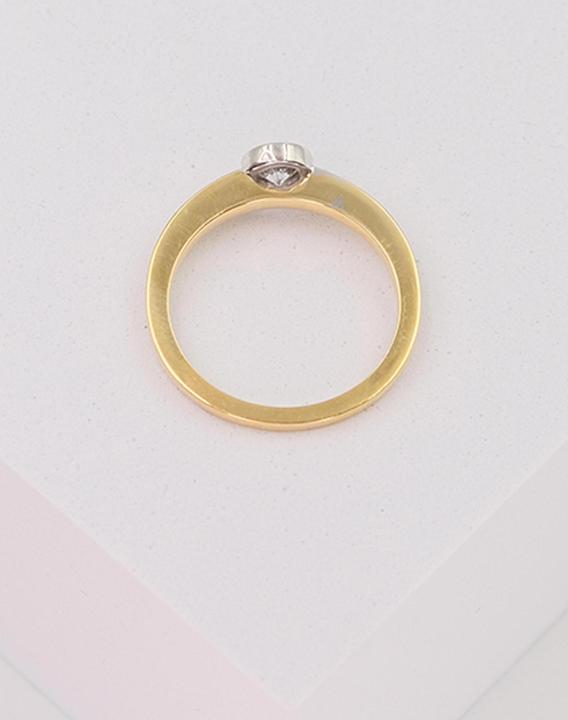 Actual product image Muau Ring frame setting (54, 750/18 K Gold)