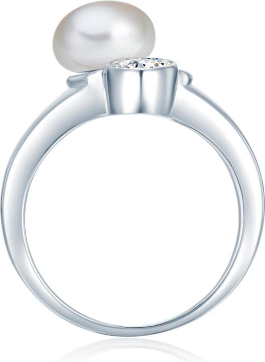 Image du produit Valero Pearls Femme argent sterling zirconium perle d'eau douce de culture argent - 3876 (56, Argent 925)
