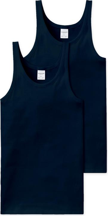 Schiesser 2er Pack Cotton Essentials Feinripp Unterhemd / Tanktop