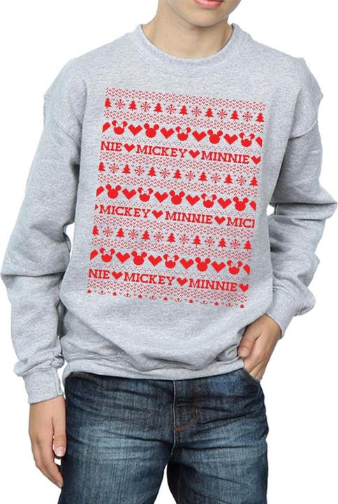 Immagine prodotto Disney Mickey And Minnie Christmas Fair Isle Felpa Ragazzi (152, 158)