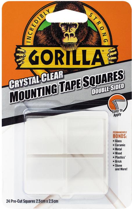 Actual product image Gorilla Adhesive tape mounting tape squares 24 pcs. (25 mm)