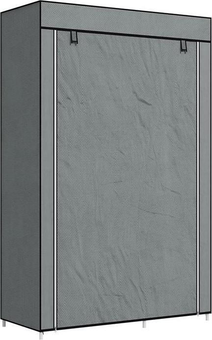 Image du produit Swisshandel24 Armoire en tissu, armoire pliante avec tiroirs, armoire avec tringle à vêtements, fermeture à (102 x 42,5 x 162,5 cm)