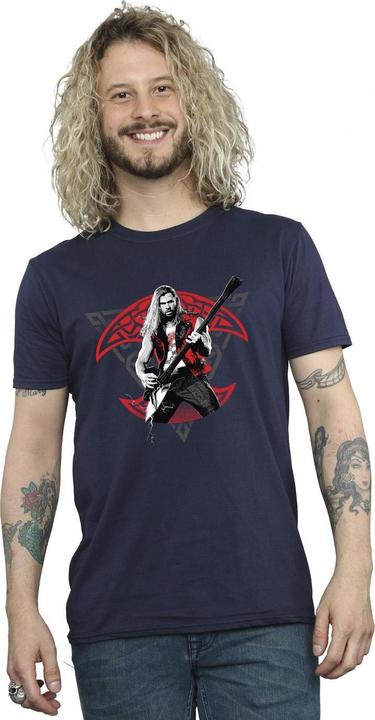 Image du produit - T-shirt THOR LOVE AND THUNDER SOLO GUITAR - Homme (S)