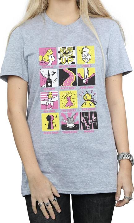 Immagine prodotto Disney Tinkerbell Squares Maglietta Ampia Donna (L)