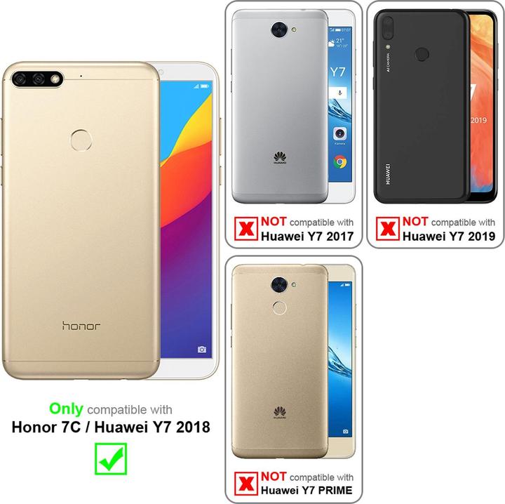 Actual product image Cadorabo Flower Book Cover (Honor 7c)