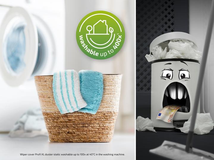 Actual product image Leifheit Bodenwischer Profi XL micro duo + static (055169) (1 pcs.)