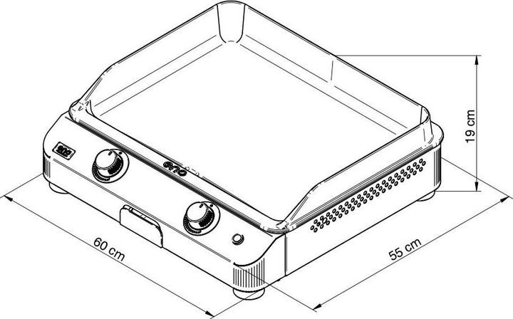 Produktbild Eno PLANCHA 580232700701 FUSION 60 GRISE
