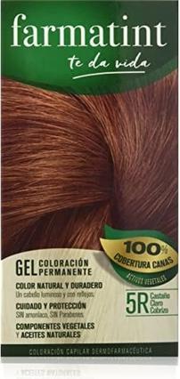 Produktbild Farmatint gel coloración permanente #5r-castaño claro cobriz (5r)