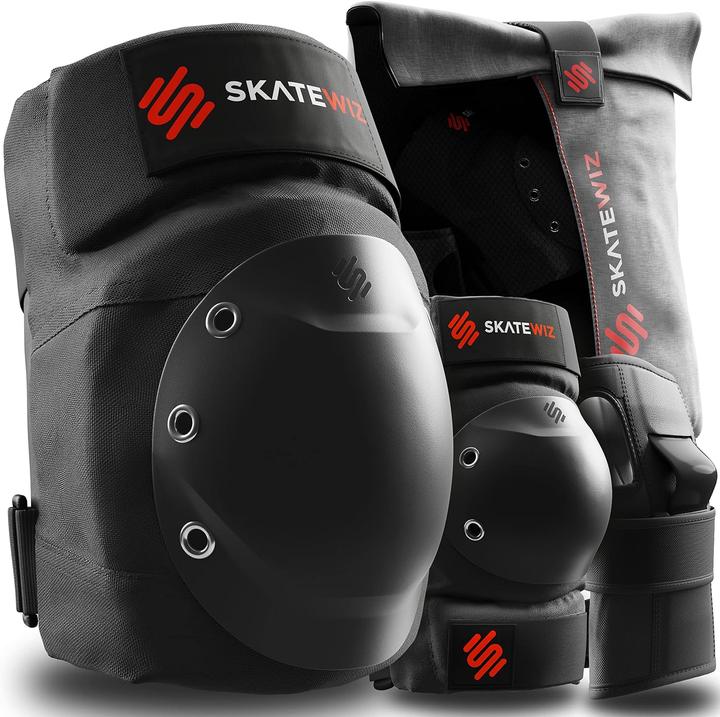 Produktbild Skatewiz Inliner Schonerset (L, Ellbogenschoner, Knieschoner, Handgelenkschoner, 6 Stück)