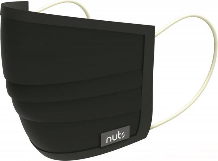 Nuts Masque textile Viroblock noir de HEIQ (1 x)
