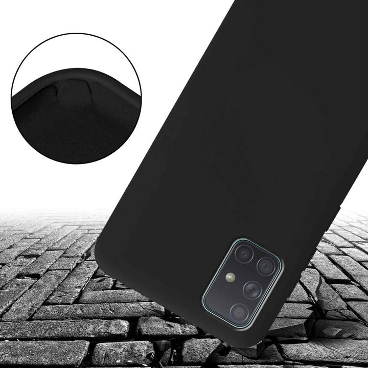 Actual product image Cadorabo TPU Cover Mobile Phone Chain Liquid (Samsung Galaxy A71)