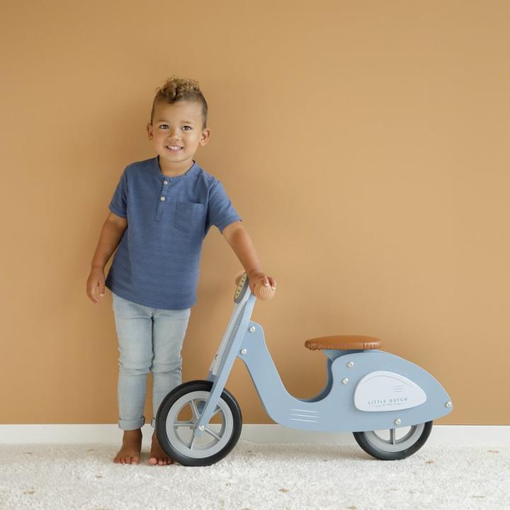 Produktbild Little Dutch Houten Loopscooter Blue