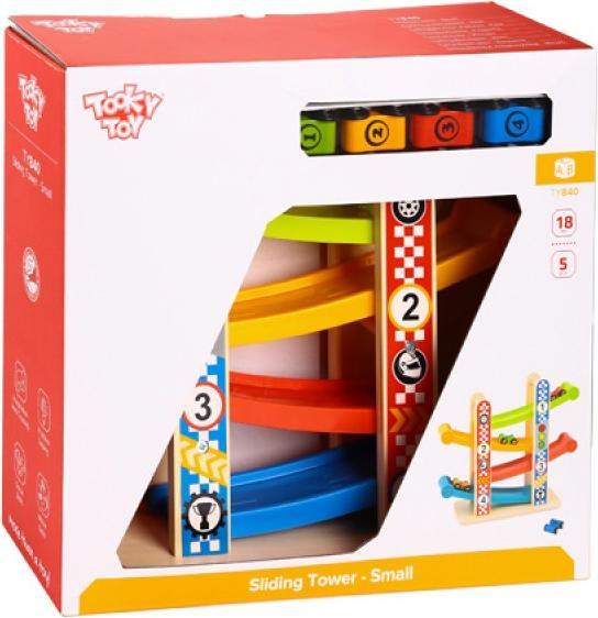 Actual product image Tooky Toy Wooden Tower Racecourse TY840 small