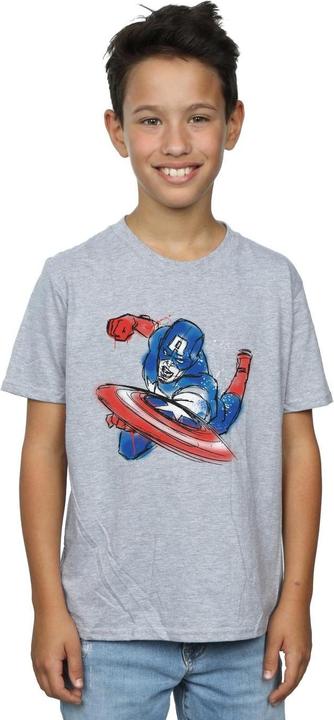 Immagine prodotto Avengers Captain America Spray Maglietta Ragazzi (152, 158)
