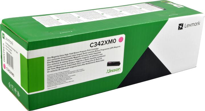 Actual product image Lexmark C342XM0 toner magenta 4,500 pages ISO/IEC 19752 magenta C 3426 (M)