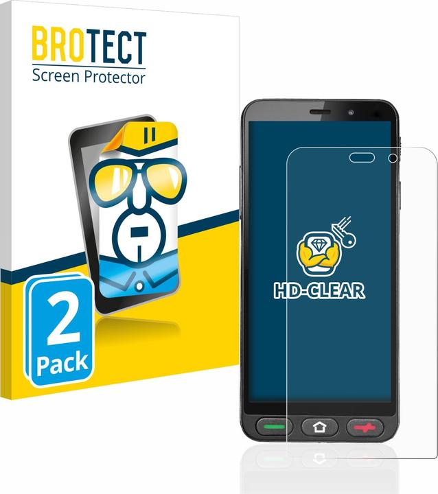 Actual product image BROTECT Screen Protector Clear (2 Piece, Brondi Amico S Nero)