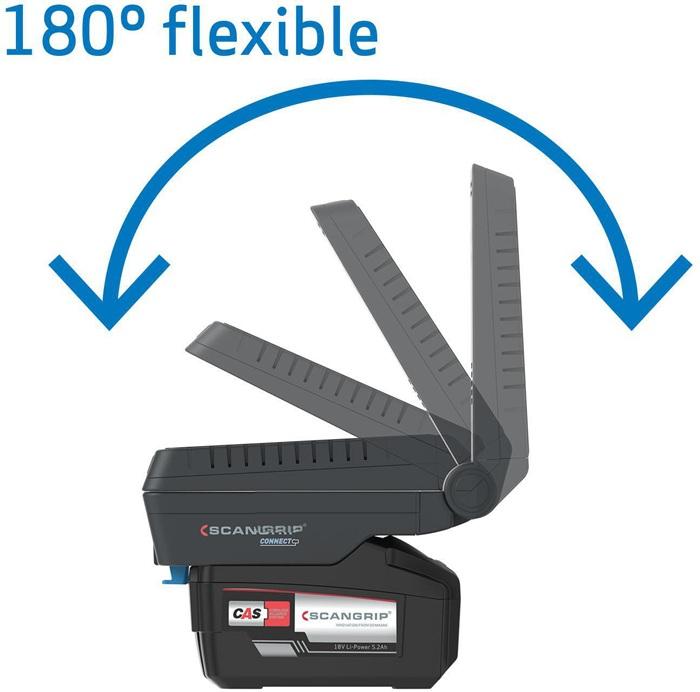 Actual product image Scangrip Flex head skirta BASIC CONNECT, 1300 lm, carcass CAS (2500 lm)