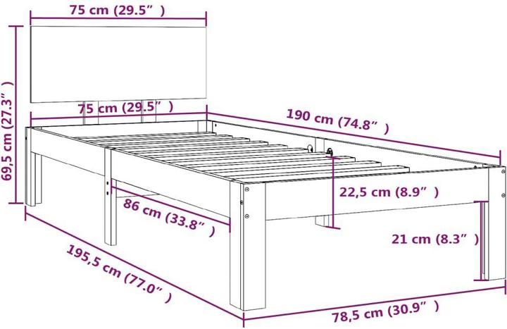 Image du produit VidaXL Arnaud (75 x 190 cm)