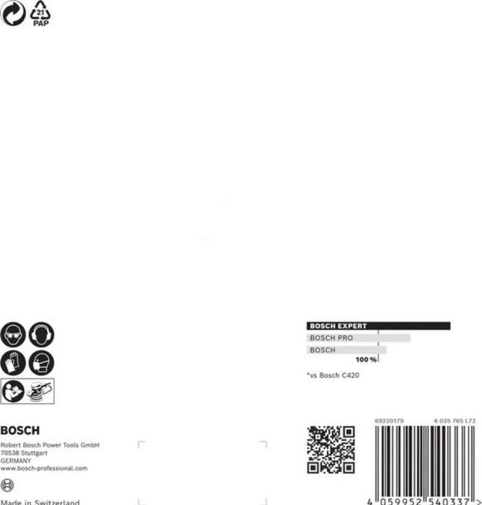 Productafbeelding Bosch Professional Zubehör Expert M480 Schuurnet voor vlakschuurmachine, 150 mm, G 240, 5 stuks (240)