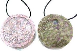 Tamar Speckstein-Amulett Hanfblatt (Speckstein)