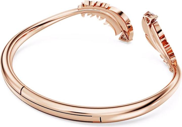 Produktbild Swarovski Nice Armreif Feder Weiss Roségold (16 cm, Swarovski Metall)
