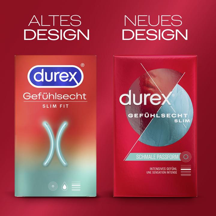 Produktbild Durex Gef??hlsecht Slim Fit (8 Stk.)