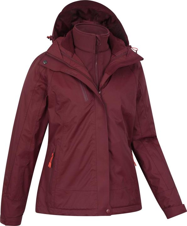 Actual product image Mountain Warehouse Womens/Ladies Bracken Extreme 3 in 1 Waterproof Jacket (44 D)