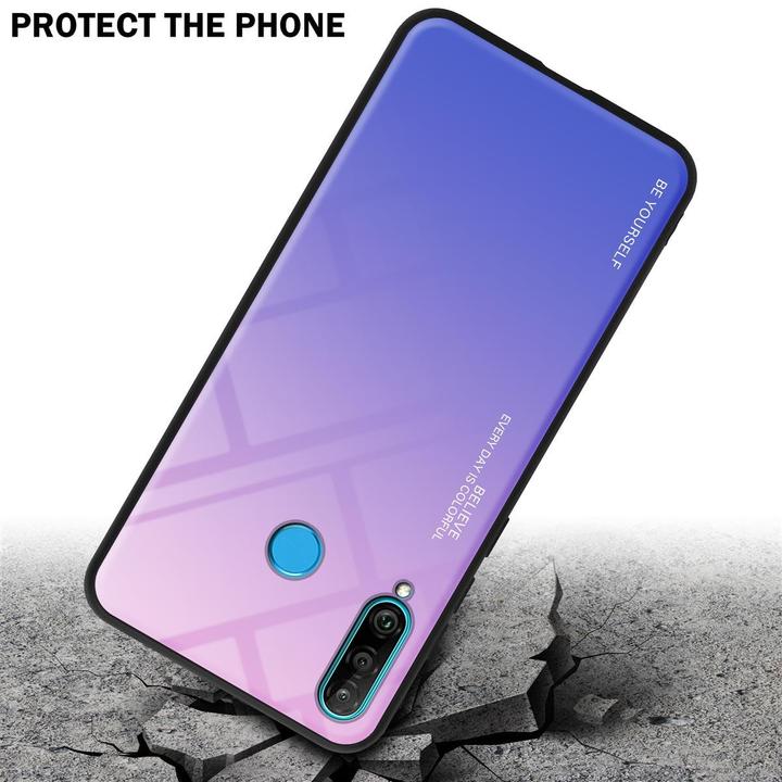 Produktbild Cadorabo TPU 2 Farben Glas Cover (Huawei P30 Lite)